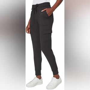 Mondetta Black Cargo Jogger Pants, Size Small (26)